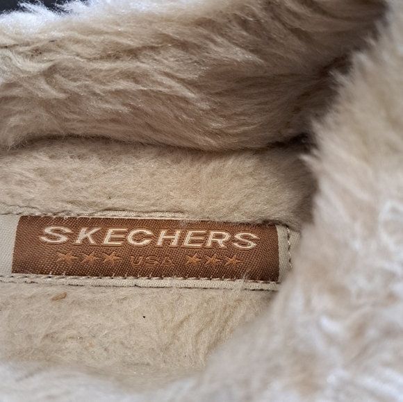 Skechers In & Out Faux Fur Clog/Slipper Size 7 - Picture 8 of 11